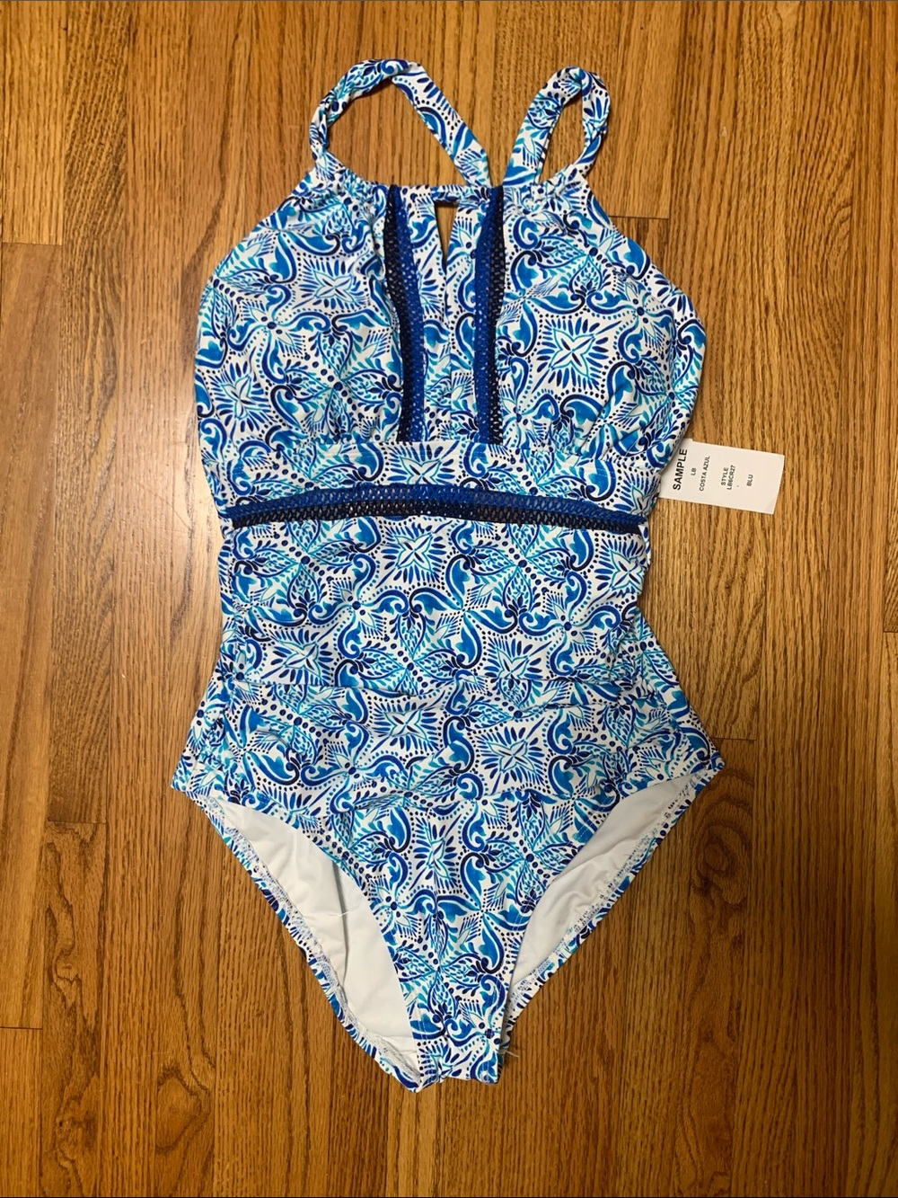 La Blanca swimsuit - high neck keyhole one piece costa azul bathing suit, 6